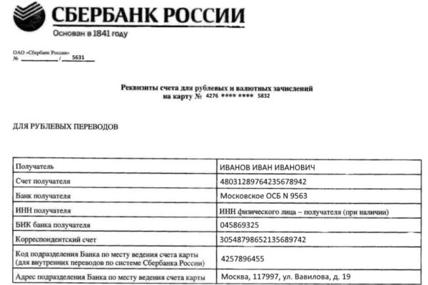 Кракен ссылка список
